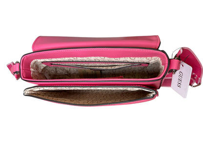 Bolsa GUESS Crossbody Fucsia con Logo Grande | Original de USA